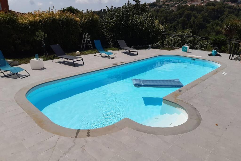 Appartement 3 Pieces Dans Villa Individuelle Falicon Dış mekan fotoğraf